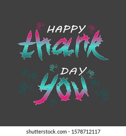 illustration for the celebration of international thank you day