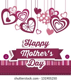 Illustration of the celebration of Mother's Day, vector illustration