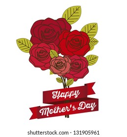 Illustration of the celebration of Mother's Day, vector illustration