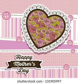 Illustration of the celebration of Mother's Day, vector illustration