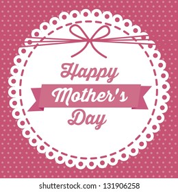 Illustration of the celebration of Mother's Day, vector illustration