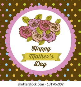 Illustration of the celebration of Mother's Day, vector illustration