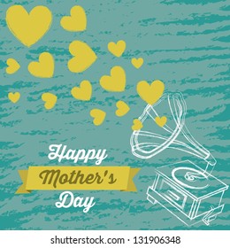 Illustration of the celebration of Mother's Day, vector illustration