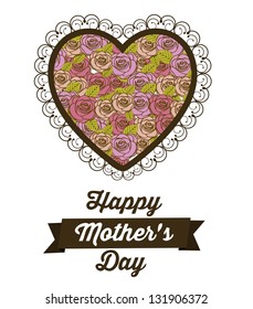 Illustration of the celebration of Mother's Day, vector illustration