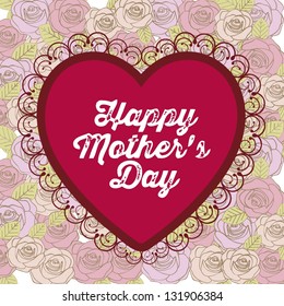 Illustration of the celebration of Mother's Day, vector illustration