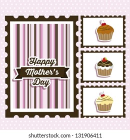 Illustration of the celebration of Mother's Day, vector illustration