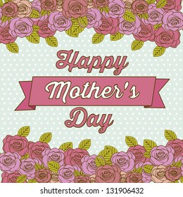 Illustration of the celebration of Mother's Day, vector illustration
