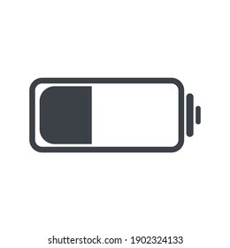 Illustration Of Cell Phone Battery Icon Free Vector