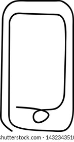 illustration of cellphone flat design