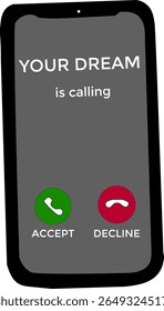 illustration of a cellphone on a white background