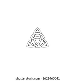  Illustration celtic  knot. Concept. Scandinavian or Celtic ornament.  Isolated. Vector.   Template design for any purposes. 