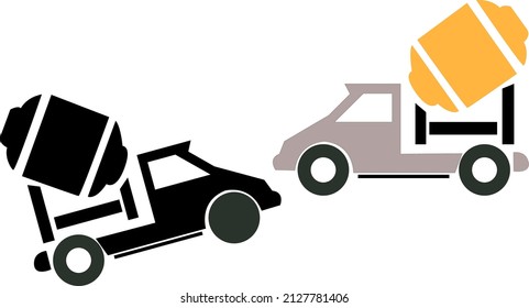 illustration of cement cargo car.