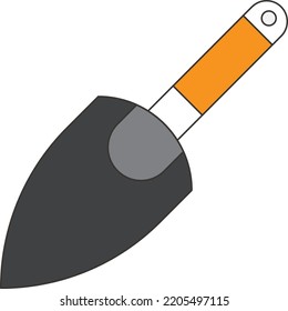the illustration of a cement spoon can be used as an icon