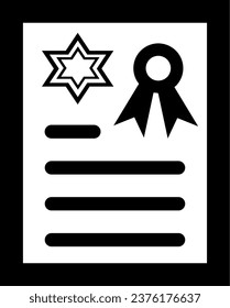 It's an illustration of a certificate