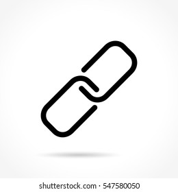 Illustration of chain thin line icon design