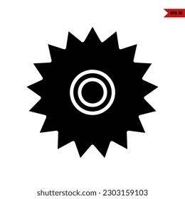illustration of chainsaw glyph icon