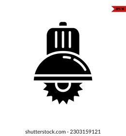 illustration of chainsaw glyph icon