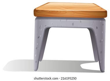 Illustration of a chair furniture on a white background