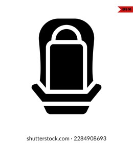 illustration of chair glyph icon