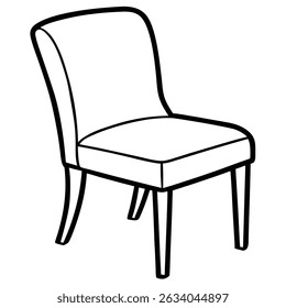 Illustration of a chair isolated on transparent background