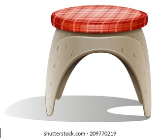 Illustration of a chair on a white background
