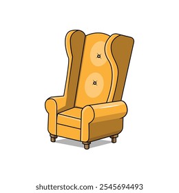 La ilustración de la silla y el sofá