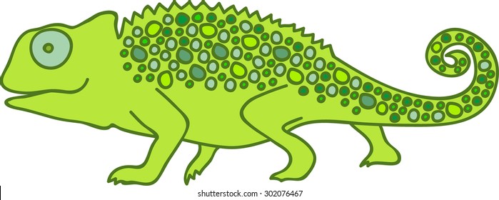 illustration of a chameleon