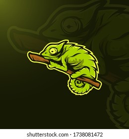 Illustration chameleon for logo or mascot