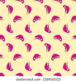 illustration of chameleon pattern, chameleon wallpaper for fabric, wall decor, carpet etc