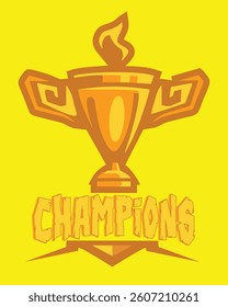 illustration Champions Trophy symbol vector design
