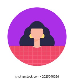 Illustration of character avatar. Vector illustration in a flat style