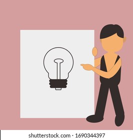 ILLUSTRATION OF CHARACTER CARTOON VECTORS TO FIND IDEAS