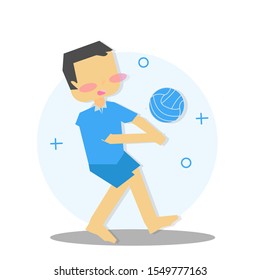 Illustration/ character of children playing sports. 