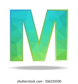 The illustration character design colorful polygon.