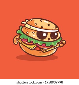 illustration character foods and animals cute