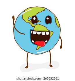 Illustration character planet