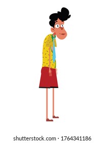 illustration character for print design