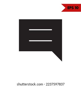 Illustration of chat bubble icon