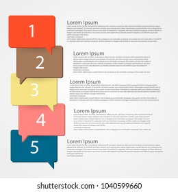 Illustration of a chat bubble template.