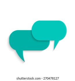 Illustration of chat bubbles isolated on a white background.