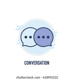 illustration of chat conversation