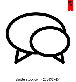 ilustración del icono de diseño del chat