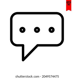 ilustración del icono de diseño del chat