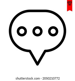 ilustración del icono de diseño del chat