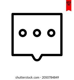 illustration of chat design icon
