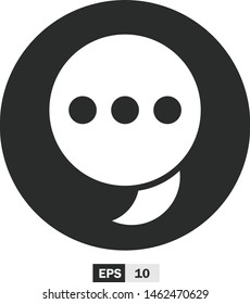 illustration of chat flat design,icon