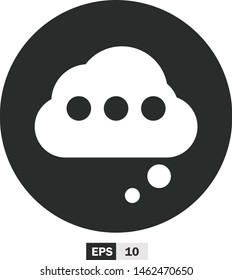 illustration of chat flat design,icon