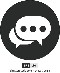 illustration of chat flat design,icon