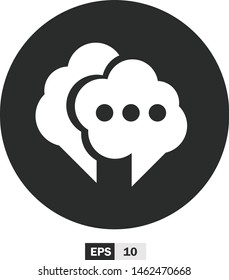 illustration of chat flat design,icon