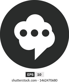 illustration of chat flat design,icon